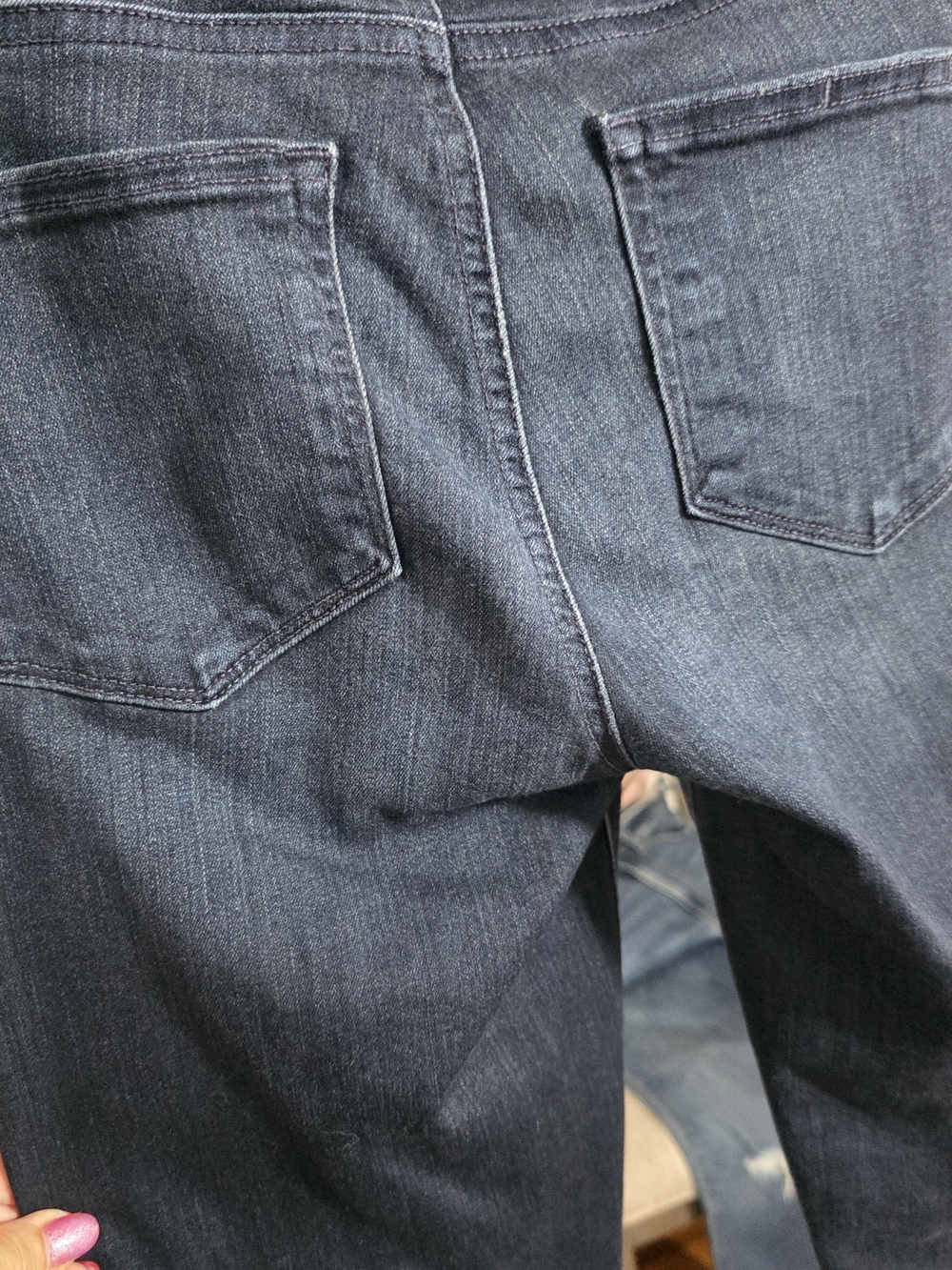 Paige Verdugo High-Rise Dark Blue Skinny Jeans Sz 27 - Picture 8 of 8